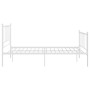 Estructura de cama de metal blanco 120x200 cm de vidaXL, Camas y somieres - Ref: Foro24-324953, Precio: 96,58 €, Descuento: %