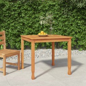 Mesa de comedor de jardín madera maciza de teca 85x85x75 cm en Mesas de jardín | Comprar online en Foru.es