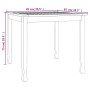 Mesa de comedor de jardín madera maciza de teca 85x85x75 cm en Mesas de jardín | Comprar online en Foru.es