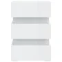 Mesita de noche LED madera ingeniería blanco brillo 45x35x67 cm by vidaXL, Nightstands - Ref: Foro24-326846, Price: 108,77 €,...