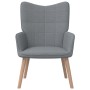 Sillón de relax de tela gris claro de vidaXL, Sillones - Ref: Foro24-327919, Precio: 118,88 €, Descuento: %