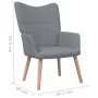 Sillón de relax de tela gris claro de vidaXL, Sillones - Ref: Foro24-327919, Precio: 116,81 €, Descuento: %