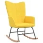 Rocking chair with footrest mustard yellow fabric by vidaXL, Rocking chairs - Ref: Foro24-328025, Price: 159,87 €, Discount: %