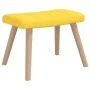 Rocking chair with footrest mustard yellow fabric by vidaXL, Rocking chairs - Ref: Foro24-328025, Price: 159,87 €, Discount: %