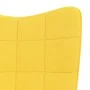 Rocking chair with footrest mustard yellow fabric by vidaXL, Rocking chairs - Ref: Foro24-328025, Price: 159,87 €, Discount: %
