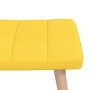 Silla mecedora con reposapiés tela amarillo mostaza de vidaXL, Mecedoras - Ref: Foro24-328025, Precio: 140,58 €, Descuento: %