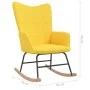 Rocking chair with footrest mustard yellow fabric by vidaXL, Rocking chairs - Ref: Foro24-328025, Price: 159,87 €, Discount: %