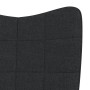 Silla mecedora con reposapiés tela negro de vidaXL, Mecedoras - Ref: Foro24-328024, Precio: 142,54 €, Descuento: %