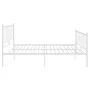 Estructura de cama de metal blanco 140x200 cm de vidaXL, Camas y somieres - Ref: Foro24-324956, Precio: 102,03 €, Descuento: %