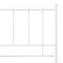 Estructura de cama de metal blanco 140x200 cm de vidaXL, Camas y somieres - Ref: Foro24-324956, Precio: 102,03 €, Descuento: %