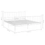 Estructura de cama de metal blanco 140x200 cm de vidaXL, Camas y somieres - Ref: Foro24-324956, Precio: 102,03 €, Descuento: %