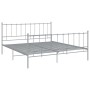 Estructura de cama de metal gris 180x200 cm de vidaXL, Camas y somieres - Ref: Foro24-324963, Precio: 126,08 €, Descuento: %