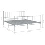 Estructura de cama de metal gris 180x200 cm de vidaXL, Camas y somieres - Ref: Foro24-324963, Precio: 126,08 €, Descuento: %