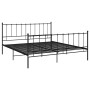 Estructura de cama de metal negro 200x200 cm de vidaXL, Camas y somieres - Ref: Foro24-324964, Precio: 123,25 €, Descuento: %