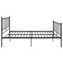 Estructura de cama de metal negro 200x200 cm de vidaXL, Camas y somieres - Ref: Foro24-324964, Precio: 123,25 €, Descuento: %