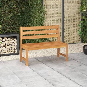 Banco de jardín de madera maciza de teca 114 cm en Bancos de jardín | Comprar online en Foru.es
