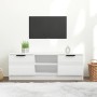 Mueble de TV madera contrachapada blanco brillo 102x35x36,5 cm de vidaXL, Muebles TV - Ref: Foro24-811517, Precio: 77,71 €, D...