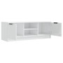 Mueble de TV madera contrachapada blanco brillo 102x35x36,5 cm de vidaXL, Muebles TV - Ref: Foro24-811517, Precio: 77,71 €, D...