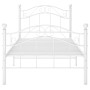 Estructura de cama de metal blanco 90x200 cm de vidaXL, Camas y somieres - Ref: Foro24-324989, Precio: 135,35 €, Descuento: %