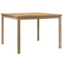 Mesa de comedor de jardín madera maciza de teca 110x110x77 cm en Mesas de jardín | Comprar online en Foru.es