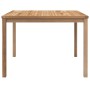 Mesa de comedor de jardín madera maciza de teca 110x110x77 cm en Mesas de jardín | Comprar online en Foru.es