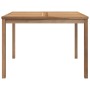 Mesa de comedor de jardín madera maciza de teca 110x110x77 cm en Mesas de jardín | Comprar online en Foru.es