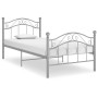 Estructura de cama de metal gris 100x200 cm de vidaXL, Camas y somieres - Ref: Foro24-324993, Precio: 111,48 €, Descuento: %