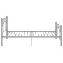 Estructura de cama de metal gris 100x200 cm de vidaXL, Camas y somieres - Ref: Foro24-324993, Precio: 111,48 €, Descuento: %