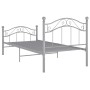 Estructura de cama de metal gris 100x200 cm de vidaXL, Camas y somieres - Ref: Foro24-324993, Precio: 111,48 €, Descuento: %