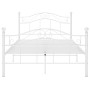 Estructura de cama de metal blanco 120x200 cm de vidaXL, Camas y somieres - Ref: Foro24-324995, Precio: 143,00 €, Descuento: %