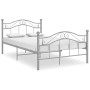Estructura de cama de metal gris 120x200 cm de vidaXL, Camas y somieres - Ref: Foro24-324996, Precio: 120,03 €, Descuento: %