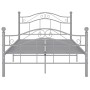 Estructura de cama de metal gris 120x200 cm de vidaXL, Camas y somieres - Ref: Foro24-324996, Precio: 120,03 €, Descuento: %