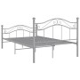 Estructura de cama de metal gris 120x200 cm de vidaXL, Camas y somieres - Ref: Foro24-324996, Precio: 120,03 €, Descuento: %