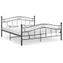 Estructura de cama de metal negro 140x200 cm de vidaXL, Camas y somieres - Ref: Foro24-324997, Precio: 204,14 €, Descuento: %