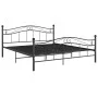 Estructura de cama de metal negro 140x200 cm de vidaXL, Camas y somieres - Ref: Foro24-324997, Precio: 204,14 €, Descuento: %