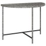 Mesa de jardín de ratán sintético gris 100x50x75 cm en Mesas de jardín | Comprar online en Foru.es