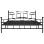 Estructura de cama de metal negro 140x200 cm de vidaXL, Camas y somieres - Ref: Foro24-324997, Precio: 182,88 €, Descuento: %