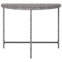 Mesa de jardín de ratán sintético gris 100x50x75 cm en Mesas de jardín | Comprar online en Foru.es