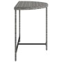 Mesa de jardín de ratán sintético gris 100x50x75 cm en Mesas de jardín | Comprar online en Foru.es