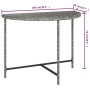 Mesa de jardín de ratán sintético gris 100x50x75 cm en Mesas de jardín | Comprar online en Foru.es