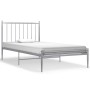 Estructura de cama de metal gris 100x200 cm de vidaXL, Camas y somieres - Ref: Foro24-325014, Precio: 117,94 €, Descuento: %