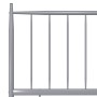 Estructura de cama de metal gris 140x200 cm de vidaXL, Camas y somieres - Ref: Foro24-325020, Precio: 145,65 €, Descuento: %