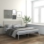 Estructura de cama de metal blanco 180x200 cm de vidaXL, Camas y somieres - Ref: Foro24-325025, Precio: 170,15 €, Descuento: %