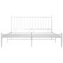 Estructura de cama de metal blanco 180x200 cm de vidaXL, Camas y somieres - Ref: Foro24-325025, Precio: 170,15 €, Descuento: %