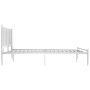 Estructura de cama de metal blanco 180x200 cm de vidaXL, Camas y somieres - Ref: Foro24-325025, Precio: 170,15 €, Descuento: %