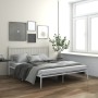 Estructura de cama de metal blanco 200x200 cm de vidaXL, Camas y somieres - Ref: Foro24-325028, Precio: 158,89 €, Descuento: %