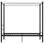 Estructura de cama con dosel metal negro 90x200 cm de vidaXL, Camas y somieres - Ref: Foro24-325051, Precio: 116,70 €, Descue...