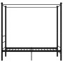 Estructura de cama con dosel metal negro 100x200 cm de vidaXL, Camas y somieres - Ref: Foro24-325054, Precio: 118,04 €, Descu...