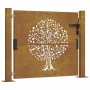 Puerta de jardín acero corten diseño árbol 105x105 cm de vidaXL, Puertas de jardín - Ref: Foro24-153161, Precio: 194,80 €, De...