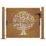Corten steel garden gate tree design 105x105 cm by vidaXL, garden gates - Ref: Foro24-153161, Price: 190,05 €, Discount: %